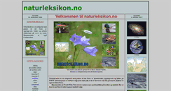 Desktop Screenshot of naturleksikon.no